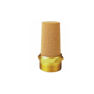 Silenciador cónico en bronce conexión M5 – 1/8”- 1/4” -  3/8” 1/2".